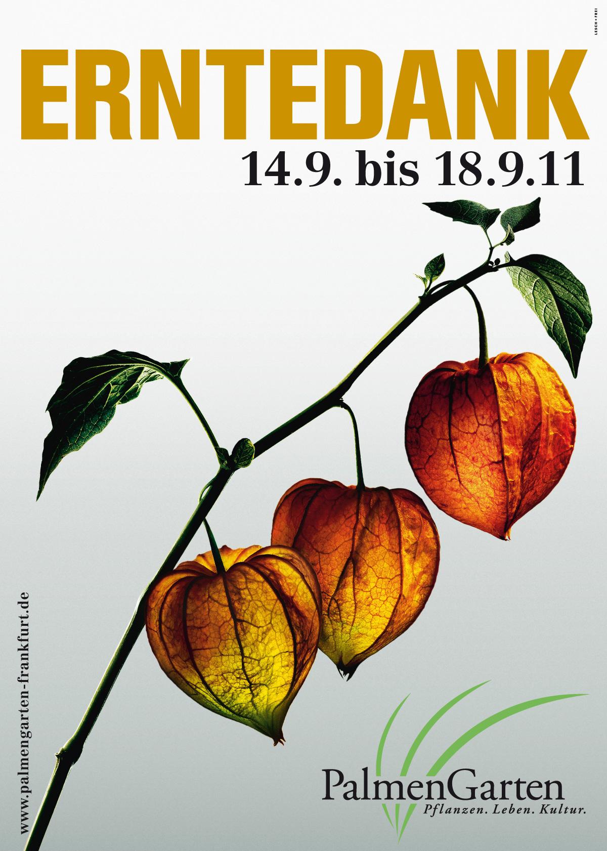 Palmengarten Plakat Erntedank